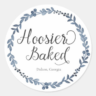 Hoosier Baked Label Custom
