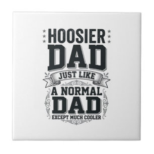 Hoosier Dad Vintage Engraving Quote Shirt Design_1 Tile