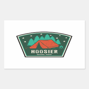 Hoosier National Forest Camping Rectangular Sticker