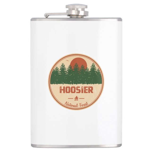 Hoosier National Forest Hip Flask (Front)