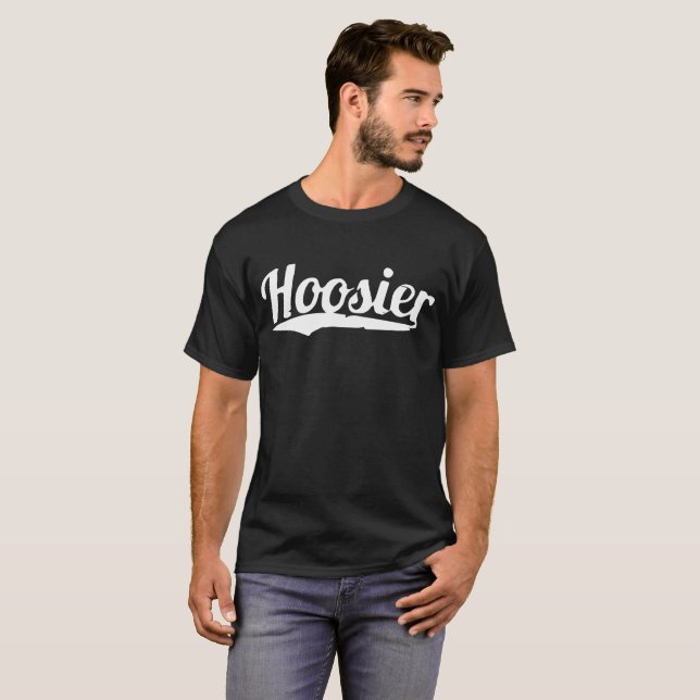 HOOSIER The State of Indiana Native Nickname Farm T-Shirt (Front Full)