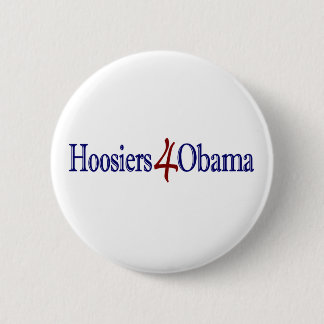 Hoosiers 4 Obama 6 Cm Round Badge