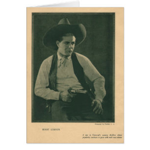 Hoot Gibson 1922 vintage portrait card