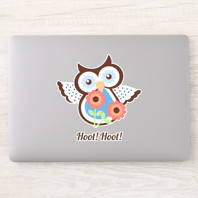 Hoot Hoot! Adorable spring owl floral (Computer)