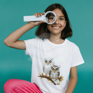 Hoot hoot, I love owls!   Girl's T-Shirt