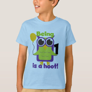 Hoot Owl 1st Birthday T-shirts and Gifts