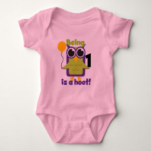 Hoot Owl 1st Birthday T-shirts and Gifts