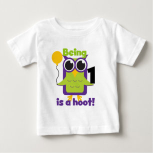 Hoot Owl 1st Birthday T-shirts and Gifts