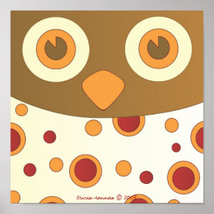 Hoot Owl Close-Up Poster