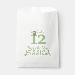 Hoot Owl Happy Birthday Favour Bags