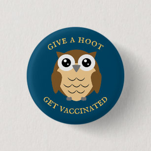 Hoot Owl Vaccination Design Button