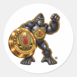 HOOT THE GORILLA — HERO STICKER