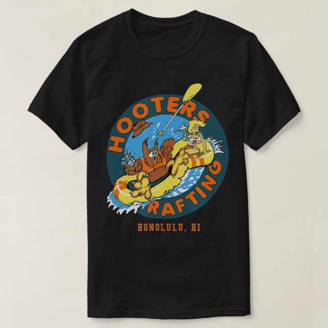 Hooters Rafting Honolulu  T-Shirt (Design Front)