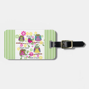 Hootie Owl Luggage Tag