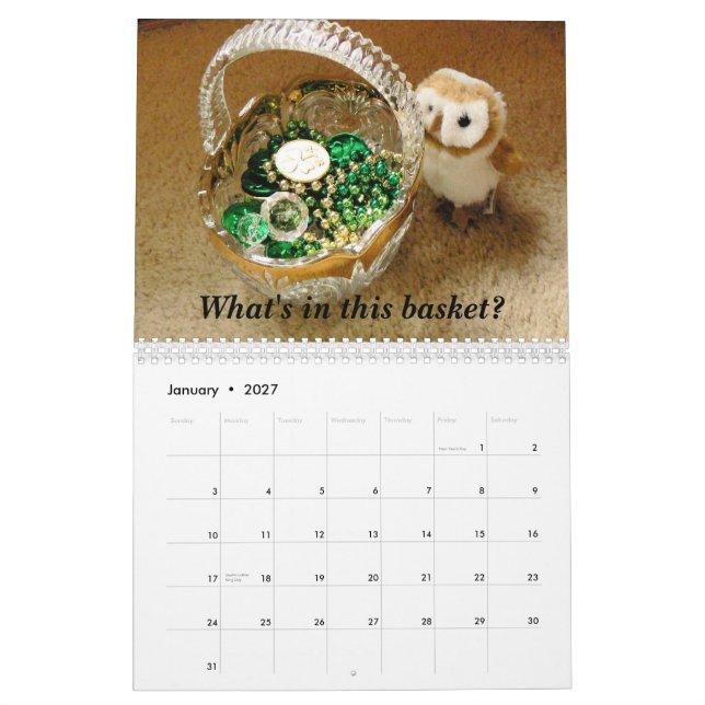 Hootin Annie's Book Calendar (Jan 2027)