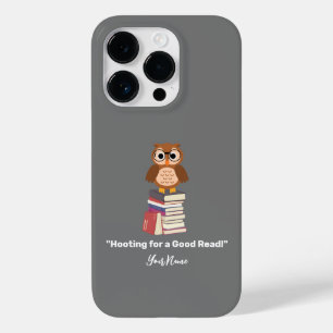 "Hooting for a Good Read!" Book lover Case-Mate iPhone 14 Pro Case