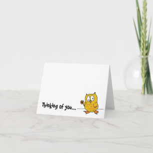 hootio, thinking of you card