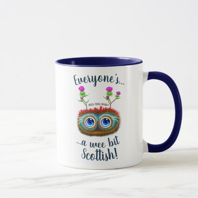 Hoots Toots Haggis, A Wee Bit Scottish! Mug (Right)