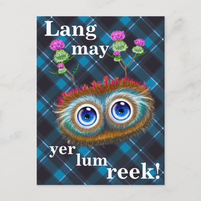 Hoots Toots Haggis. Lang may yer lum reek! Postcard (Front)