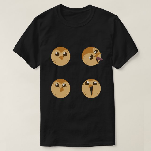 Hooty Expressions Sticker.png T-Shirt (Design Front)