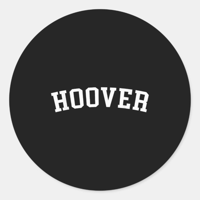 Hoover  classic round sticker (Front)