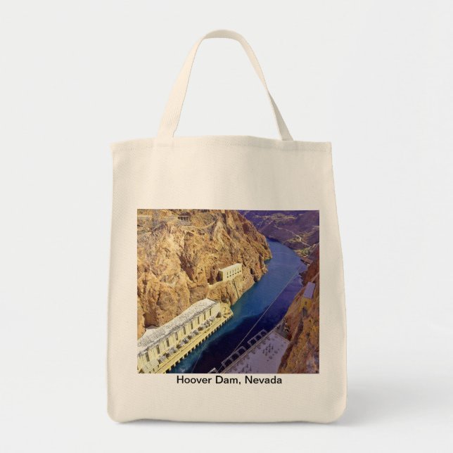 Hoover Dam Black Canyon Colorado River Nevada Tote Bag (Front)