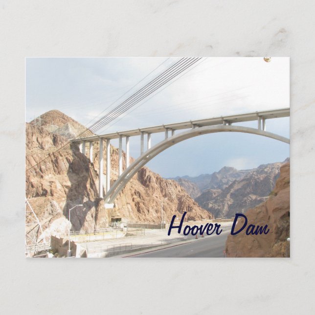 Hoover Dam Bridge Postcard (Front)