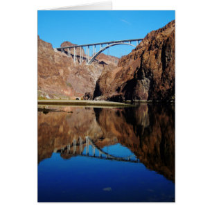Hoover Dam Bypass Memorial Bridge Vertical Card