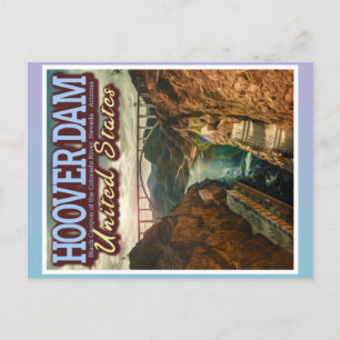 HOOVER DAM - COLORADO RIVER - NEVADA - ARIZONA POSTCARD