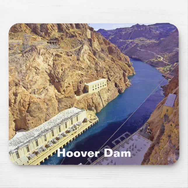 Hoover Dam in Arizona Mouse Mat (Front)
