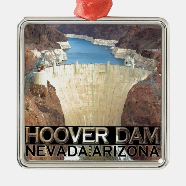 Hoover Dam Metal Tree Decoration (Front)