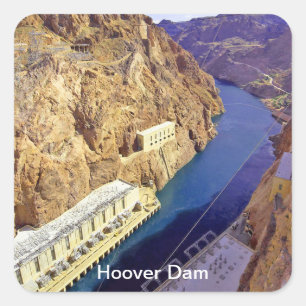 Hoover Dam, Nevada Square Sticker