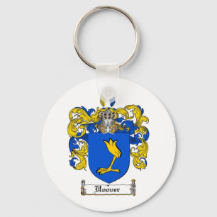 HOOVER FAMILY CREST - HOOVER COAT OF ARMS KEY RING