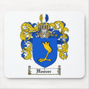 HOOVER FAMILY CREST -  HOOVER COAT OF ARMS MOUSE MAT