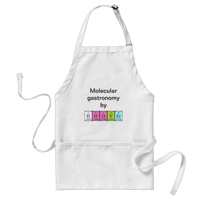 Hoover periodic table name apron (Front)