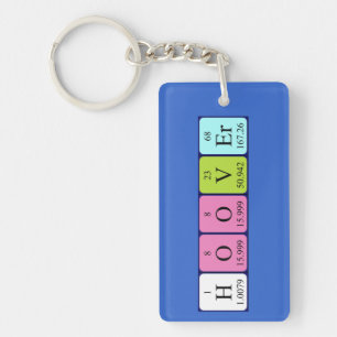 Hoover periodic table name keyring