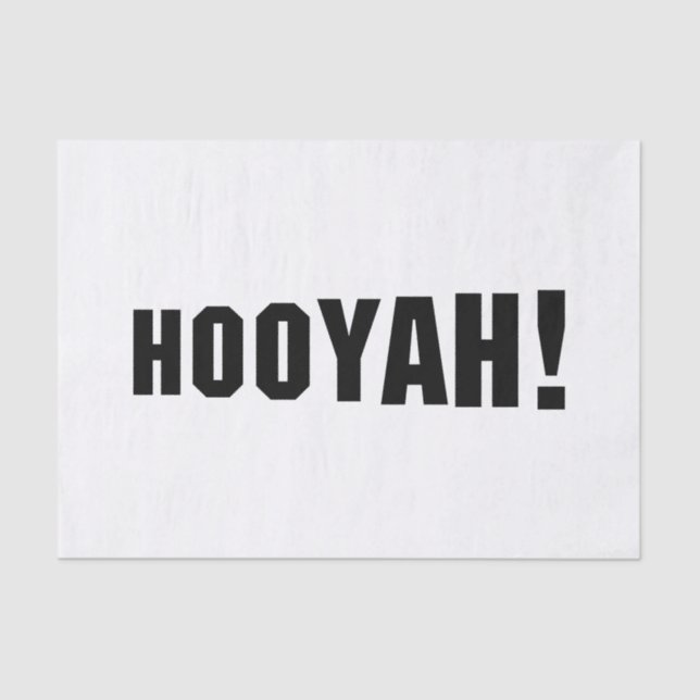 HOOYAH! TISSUE PAPER (Front)