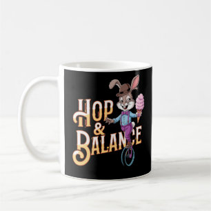 Hop & Balance – Unicycle Bunny Circus Act Coffee Mug