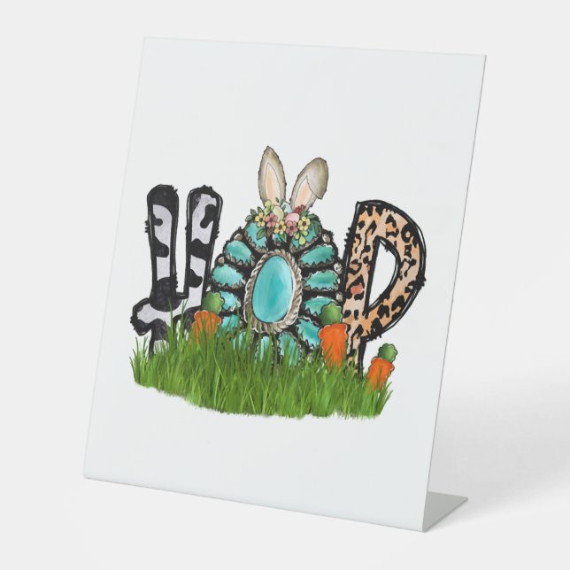 Hop Easter Pedestal Sign (Front)