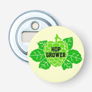 Hop Grower Hops Stencil Bottle Opener