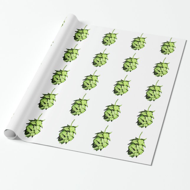 Hop Illustration Wrapping Paper (Unrolled)