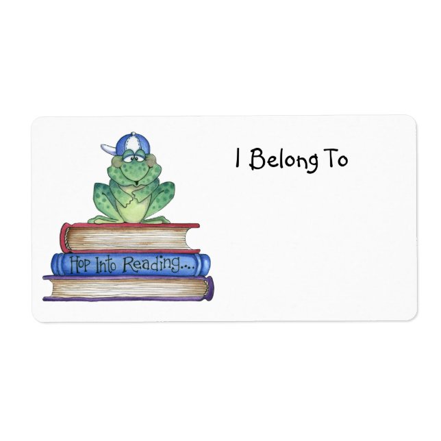 Hop into Reading Property Label (Front)