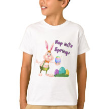 Hop into Spring Easter Bunny & Colourful Eggs