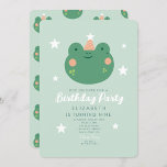 Hop on Over Frog Birthday  Invitation<br><div class="desc">Hop on Over Frog Birthday</div>