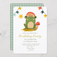 Hop on Over Frog Birthday