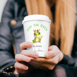Hop On Over Frog Prince Baby Shower Paper Cups