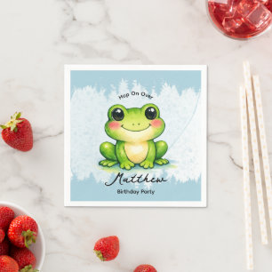 Hop On Over Kids Birthday Party Napkin