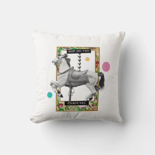 Hop on The Carousel  Cushion