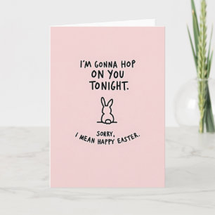 Hop On You Happy Easter Card