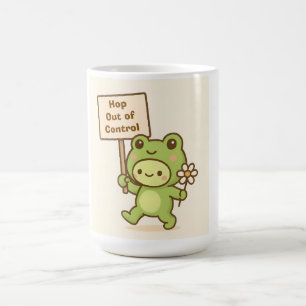 HOP Out of Control Frog Cute Whimsical Life Coffee Mug